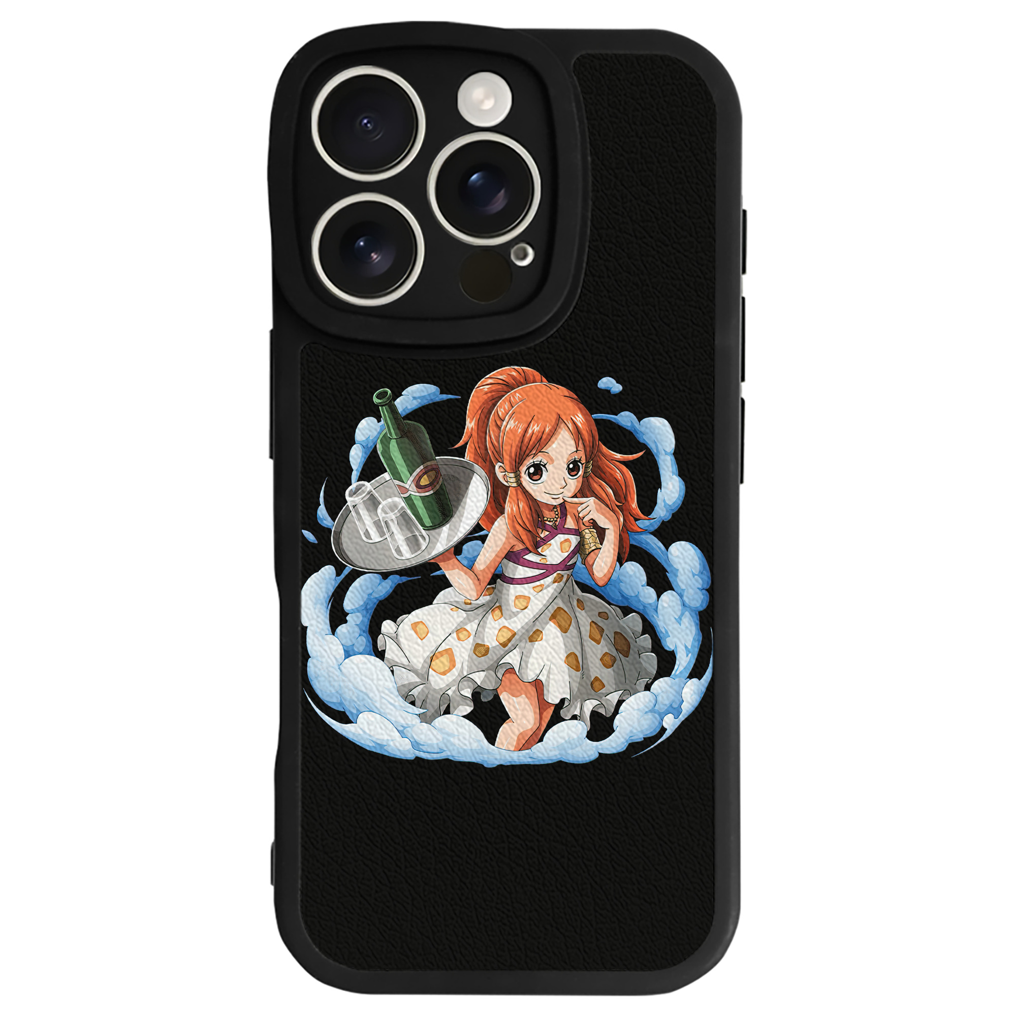 （画像用） ワンピース ナミ ONE PIECE Nami 【iPhone 16シリーズ対応】シリコンスマホケース（レザー調） 材質：シリコン